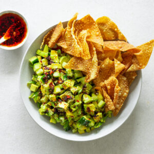 Avocado Cucumber & Sichuan Chilli Oil
