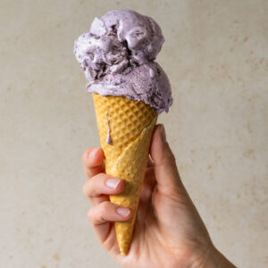 No-churn Blueberry, Avocado & Lemon Ice Cream
