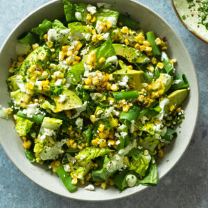 Grilled Corn, Avocado & Herb Salad