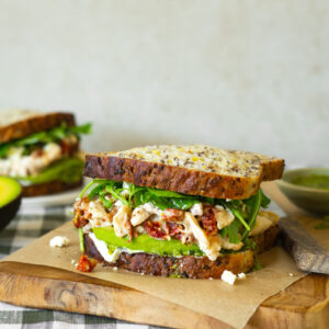 Mediterranean Chicken Salad Sandwich