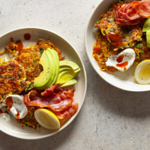 Kumara, Carrot & Courgette Fritters